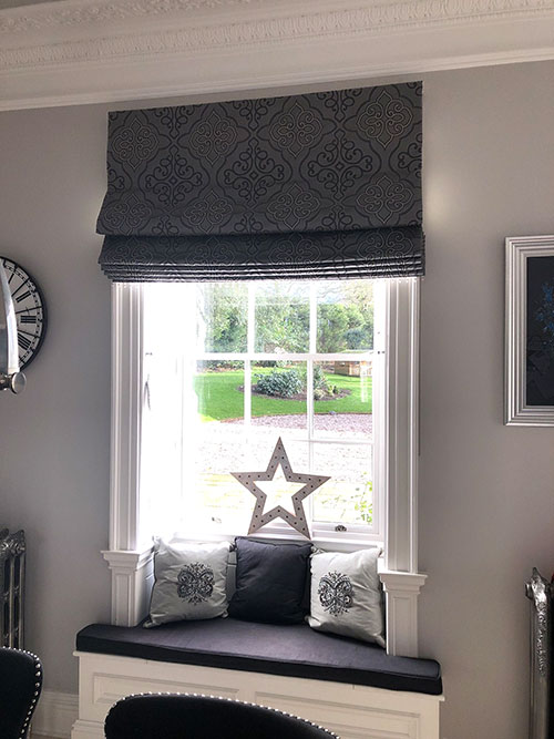 handmade roman blinds